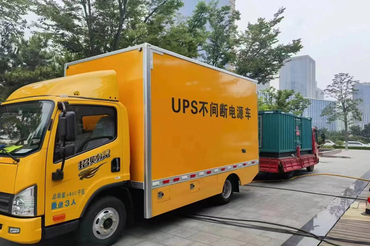 砀山发电机租赁施工现场
