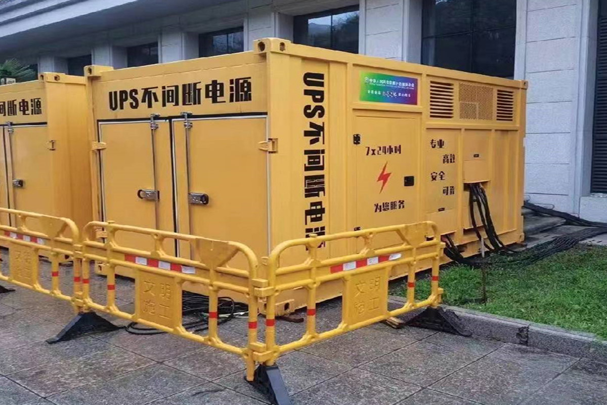 砀山发电机租赁施工现场