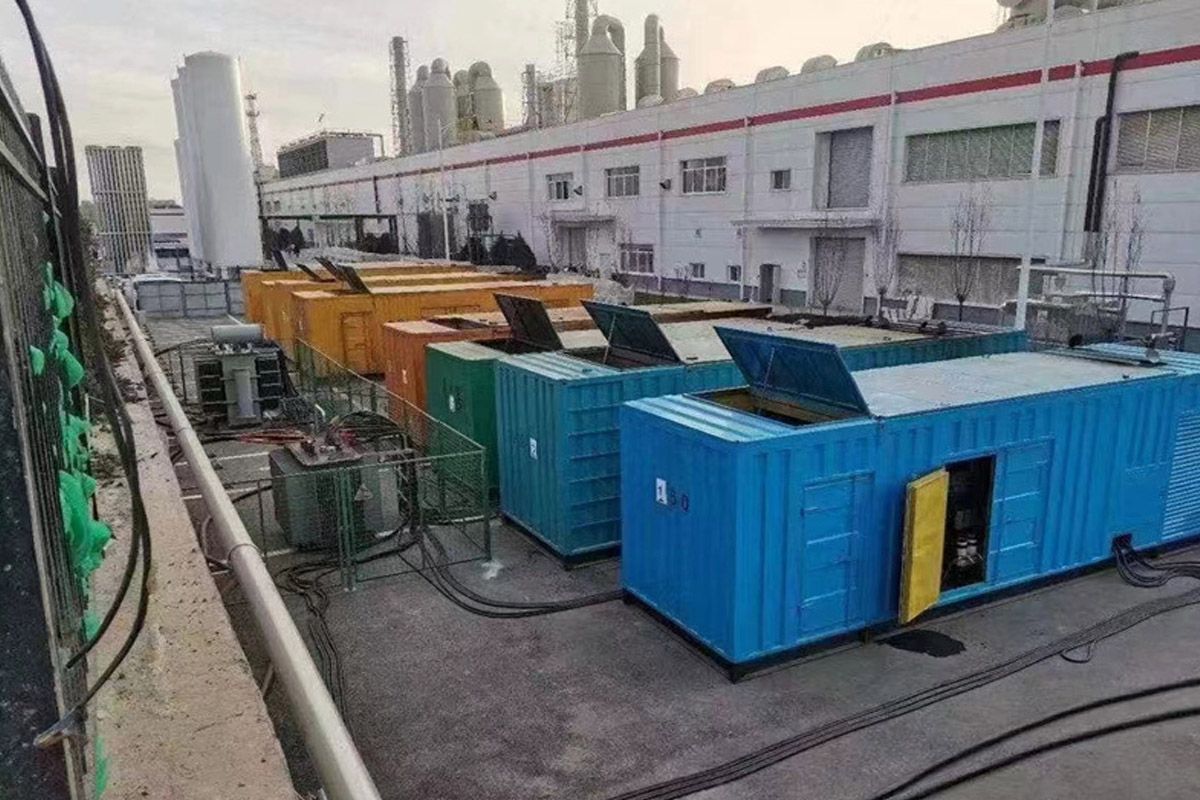 砀山发电机租赁施工现场